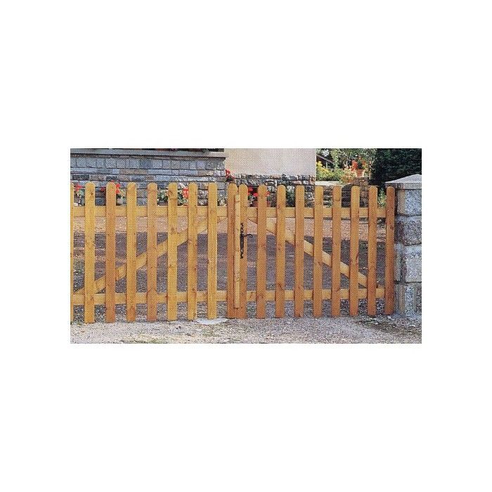 Kit per cancello a doppia anta – Abete, Pino o Abete di Douglas 3-4 m Pino 3m00