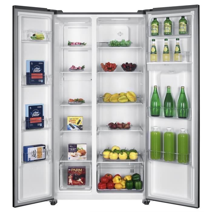 GEDTECH™ Kühlschrank im amerikanischen Stil GSBS510IXT 510 l (324 l + 181 l) – No Frost – Edelstahl