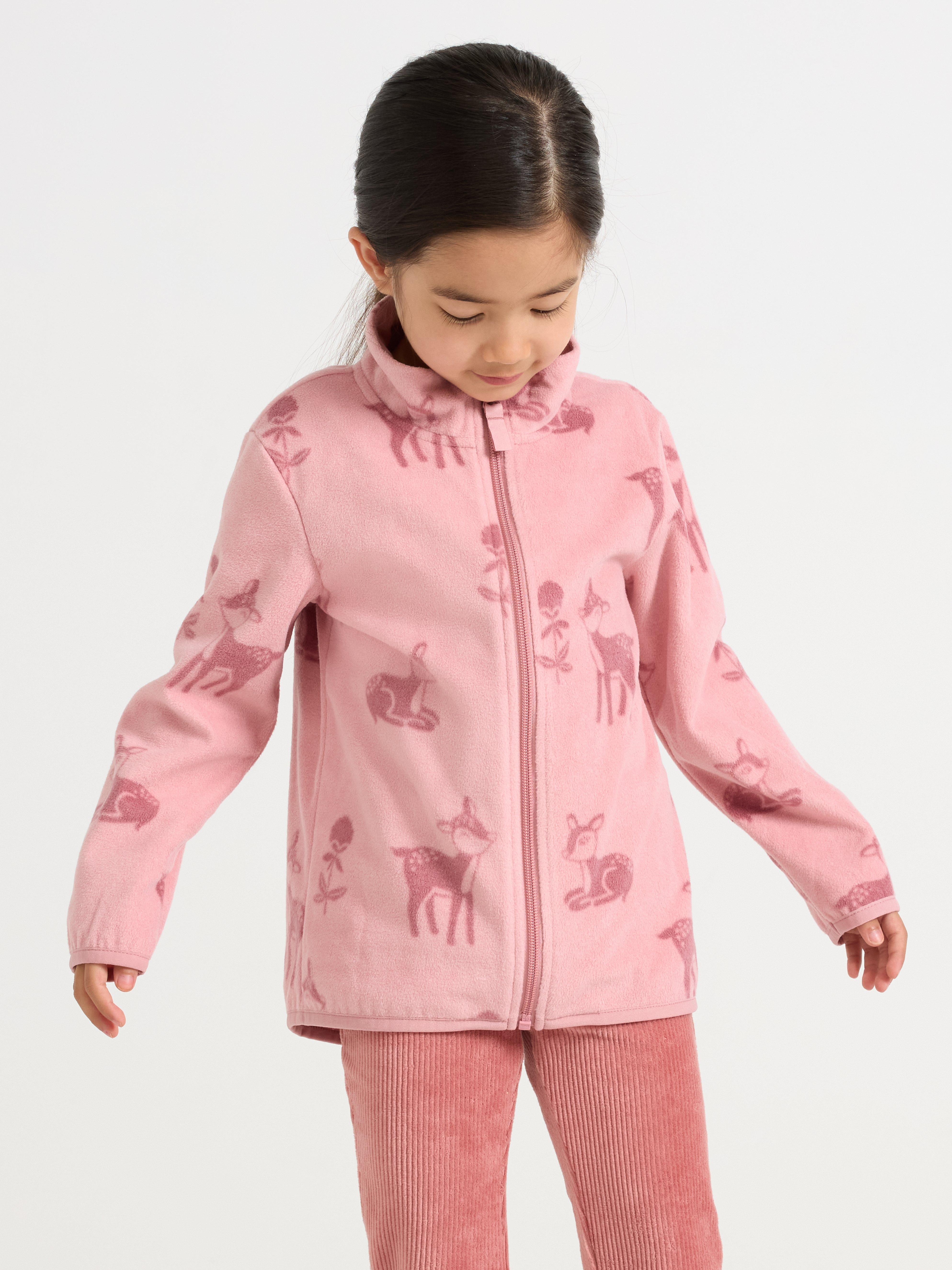 Bunda z mikrofleecu Dusty Pink