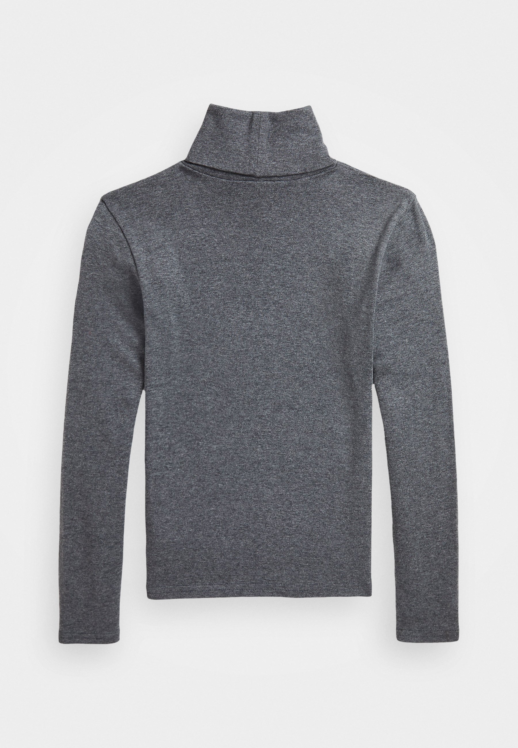 Polo Ralph Lauren geribbelde katoenmix coltrui - trui - grijs