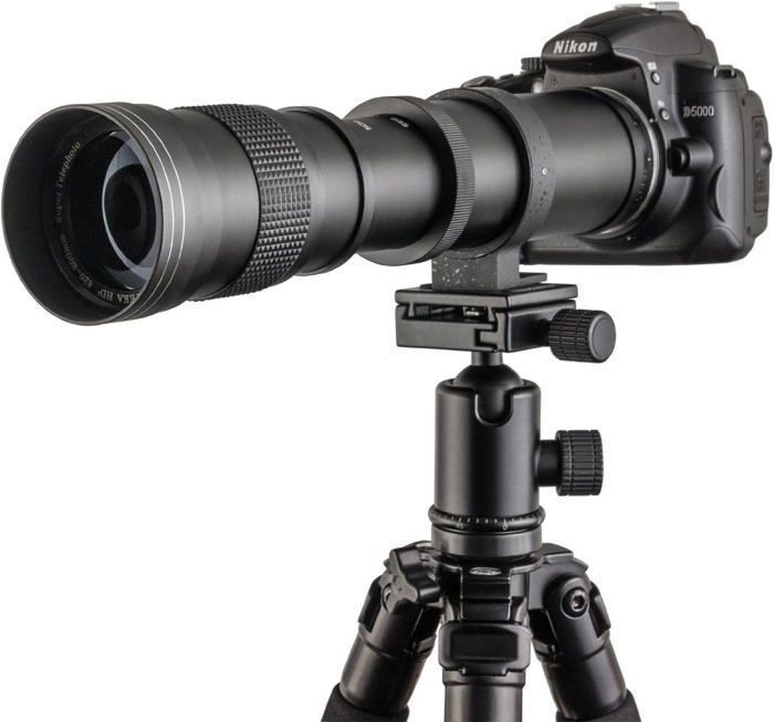 Objetivo manual EF de 420-800 mm f/8.3-16 para Canon EOS 20D, 30D, 700D, 1100D, 1200D y otras cámaras réflex digitales.