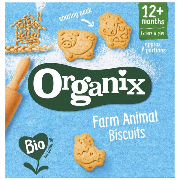 Organix 12+M Farm Animals kolačići<br>100g