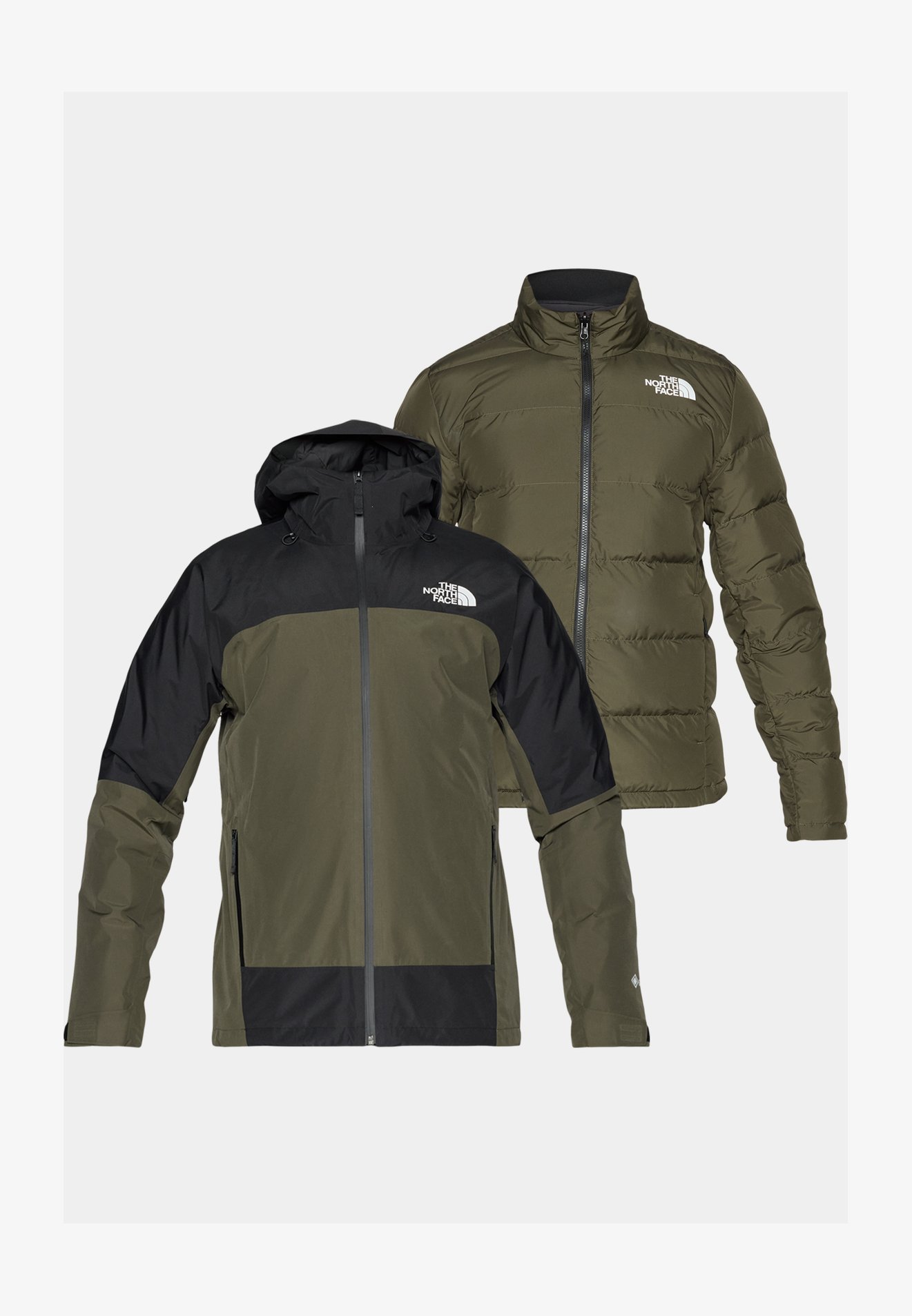 Veste The North Face MOUNTAIN LIGHT TRICLIMATE 3 EN 1 GORE-TEX - Imperméable - Nouveau coloris taupe/noir