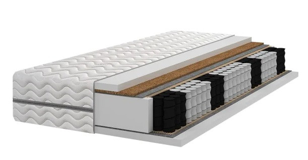 Materac pocket 7 stref   kokos H3/H4 , 19/20 cm - 80x200 cm