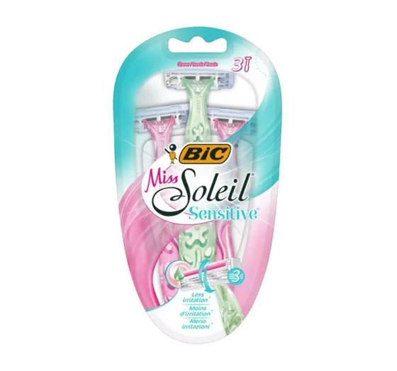 BIC Miss Soleil Sensitive jednorazowe maszynki do golenia dla kobiet 3 sztuki