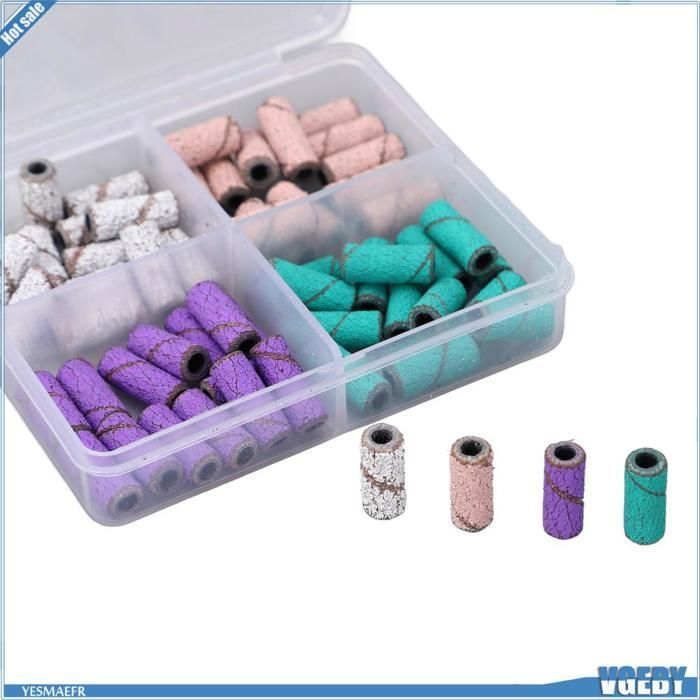 Ashata 60 tiras de lijado para taladro de uñas para decoración de uñas, tapas de lijado, eliminación de piel muerta, tiras de belleza para manicura, reposamanos