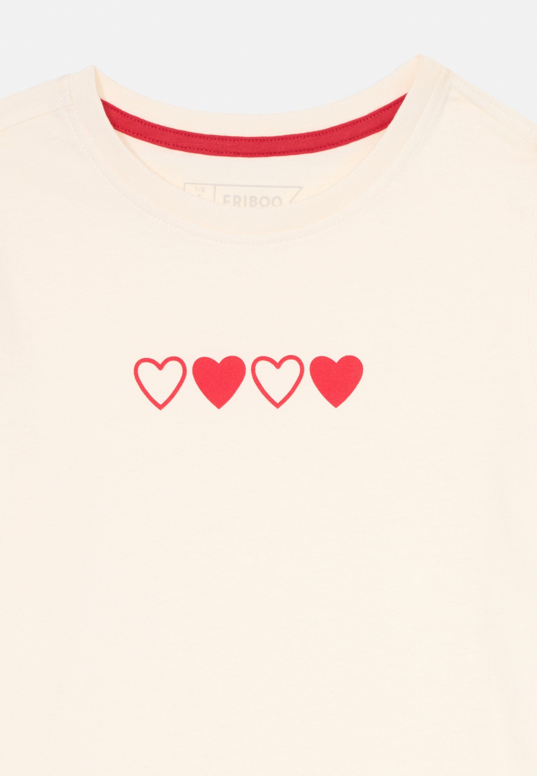 Friboo Confezione da 5 - Magliette stampate - grigio chiaro/bianco/rosa