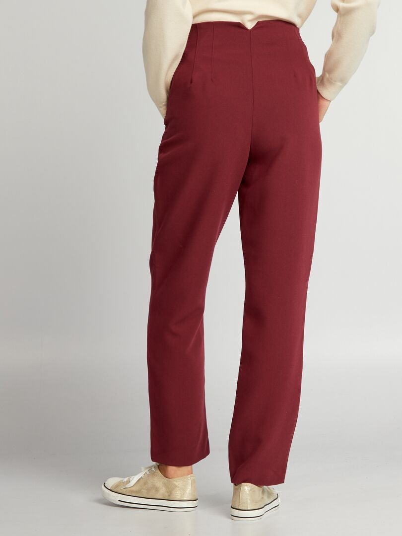 Getailleerde pantalon - Bordeaux