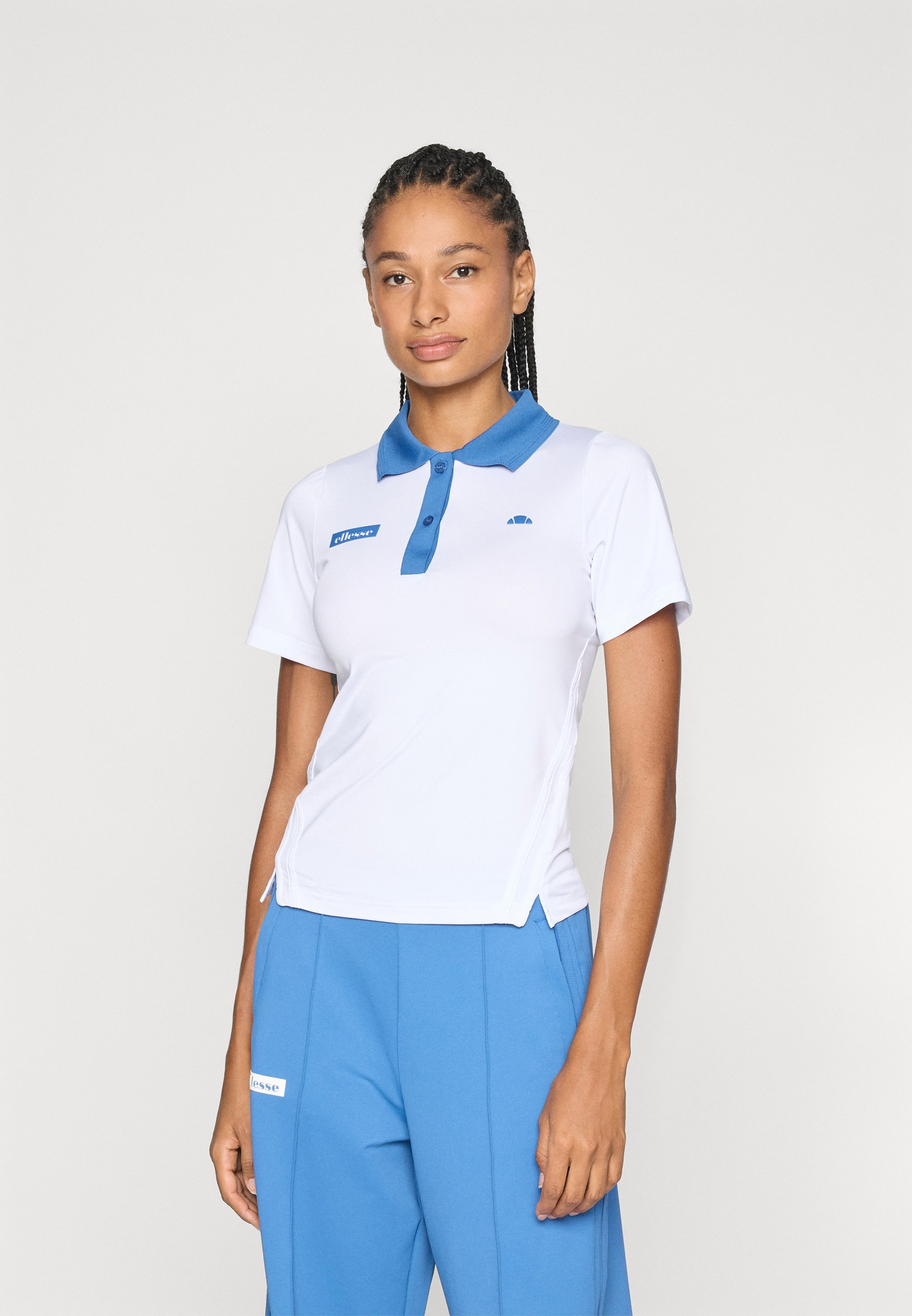 Ellesse DI LEPRE TOP - Poloshirt - wit/blauw