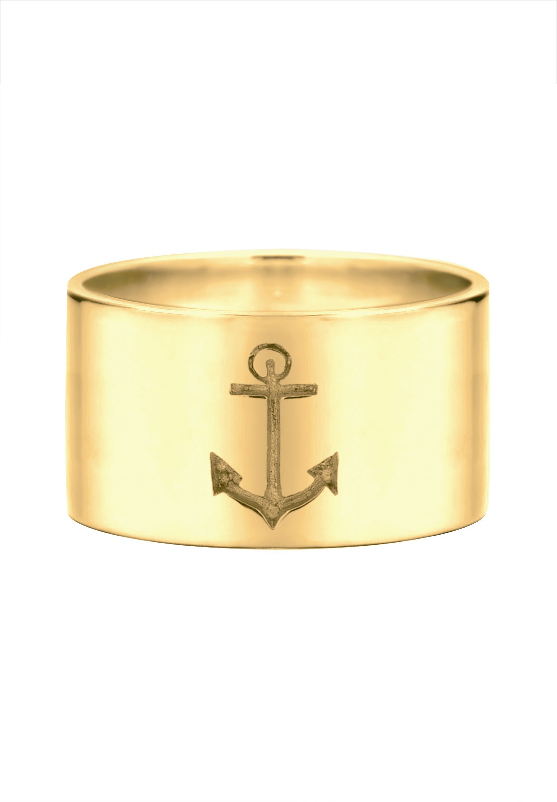 Elli Femmes Bande Ancre Motif Maritime en Argent Sterling 925