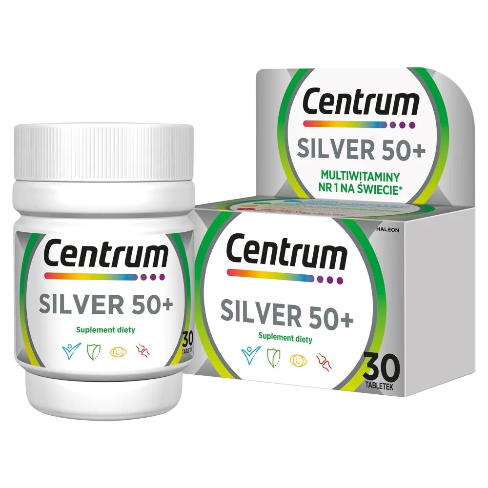 Centrum Silver Zestaw witamin i minerałów, 30 tabletek