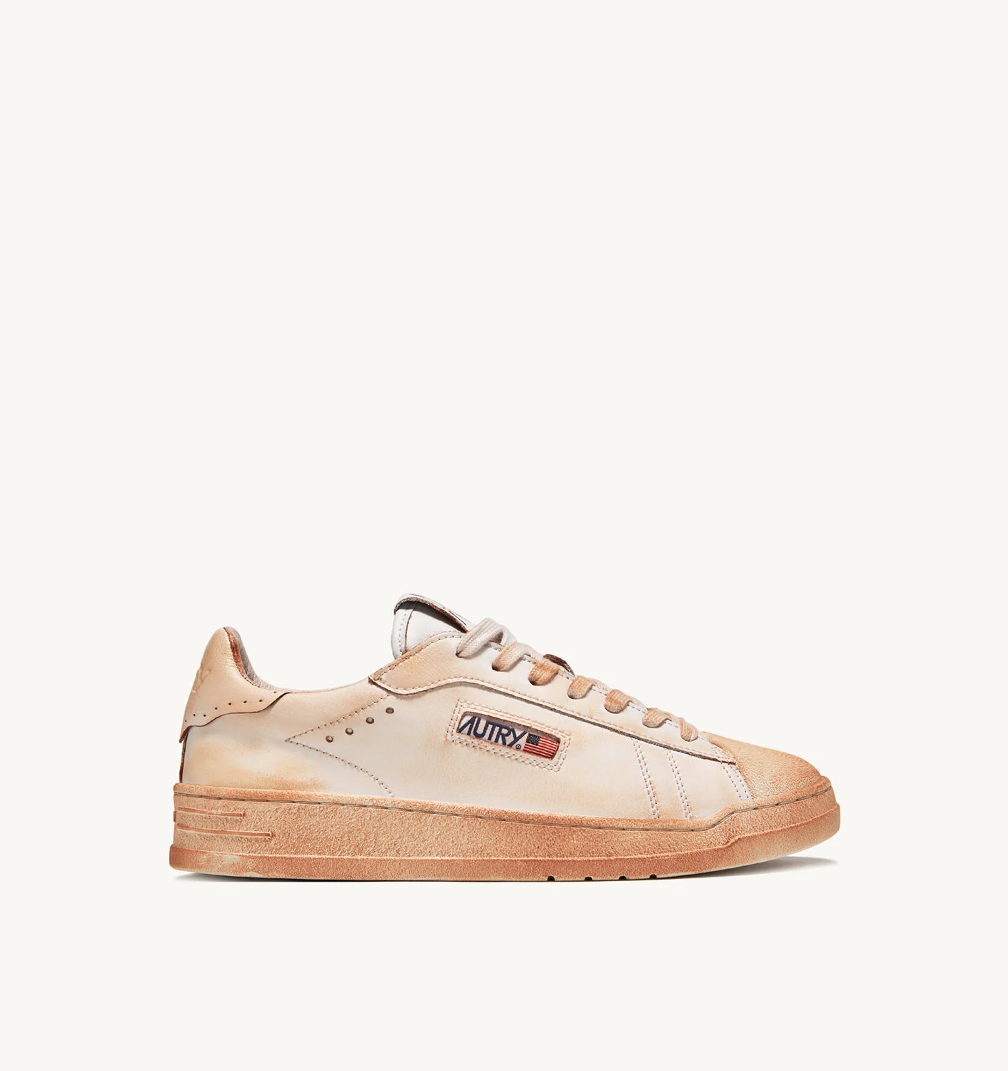 TENISI BOB LUTZ LOW IN PELLE BIANCA
