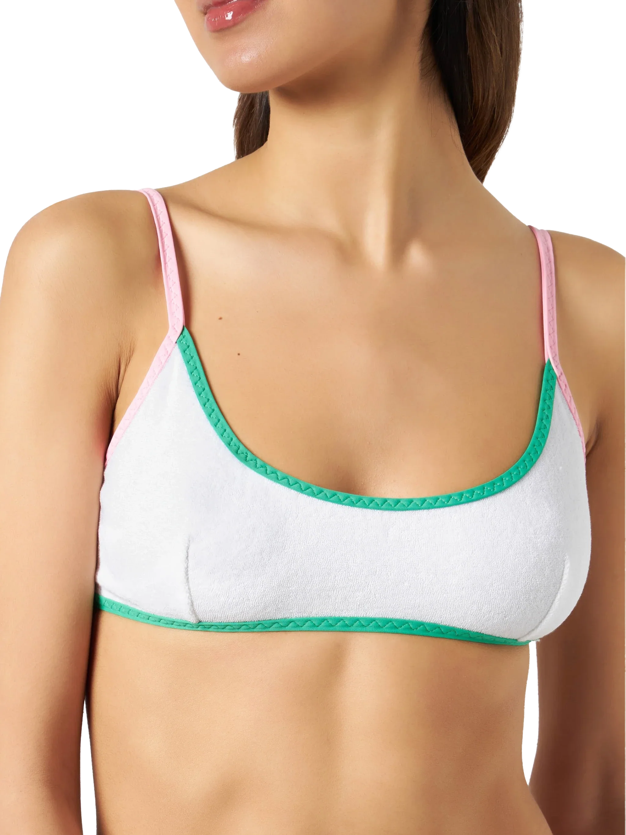 Dames bralette bikini van badstof