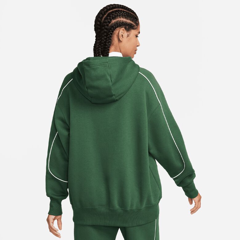 Sportieve fleece trui met capuchon