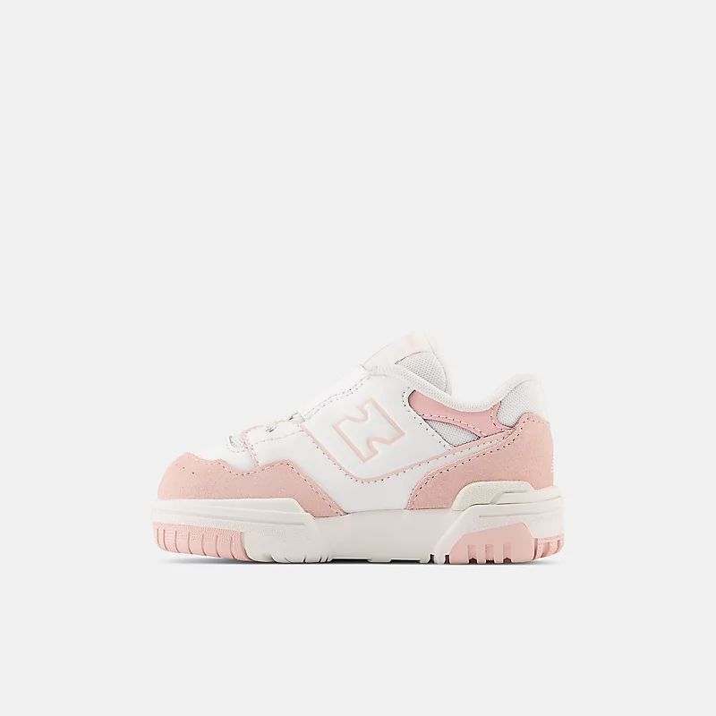 Kids 550 Lace Bungee mit oberem Riemen – Weiß mit rosa Nebel