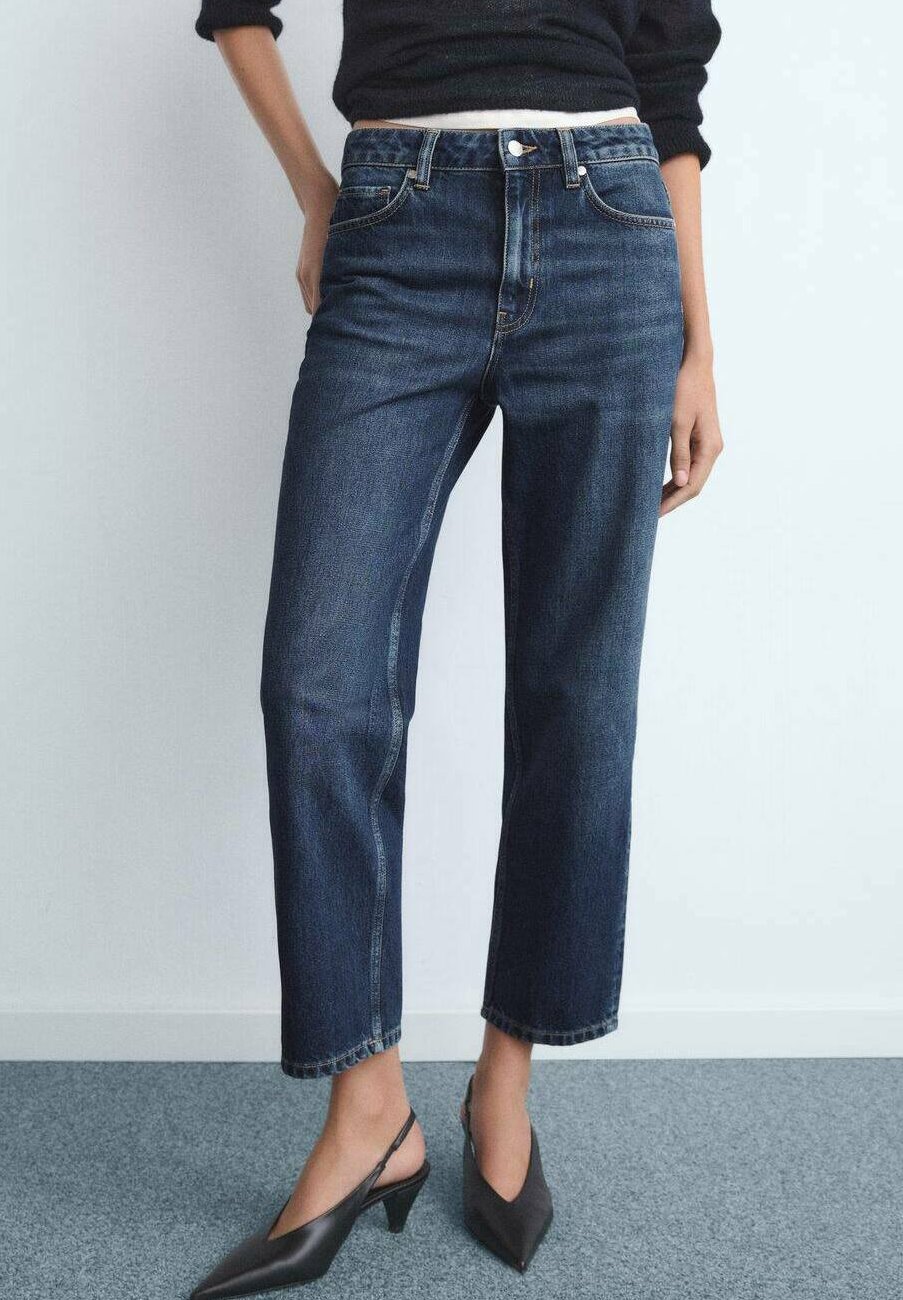 Mango sirge säärega teksad - tumesinine