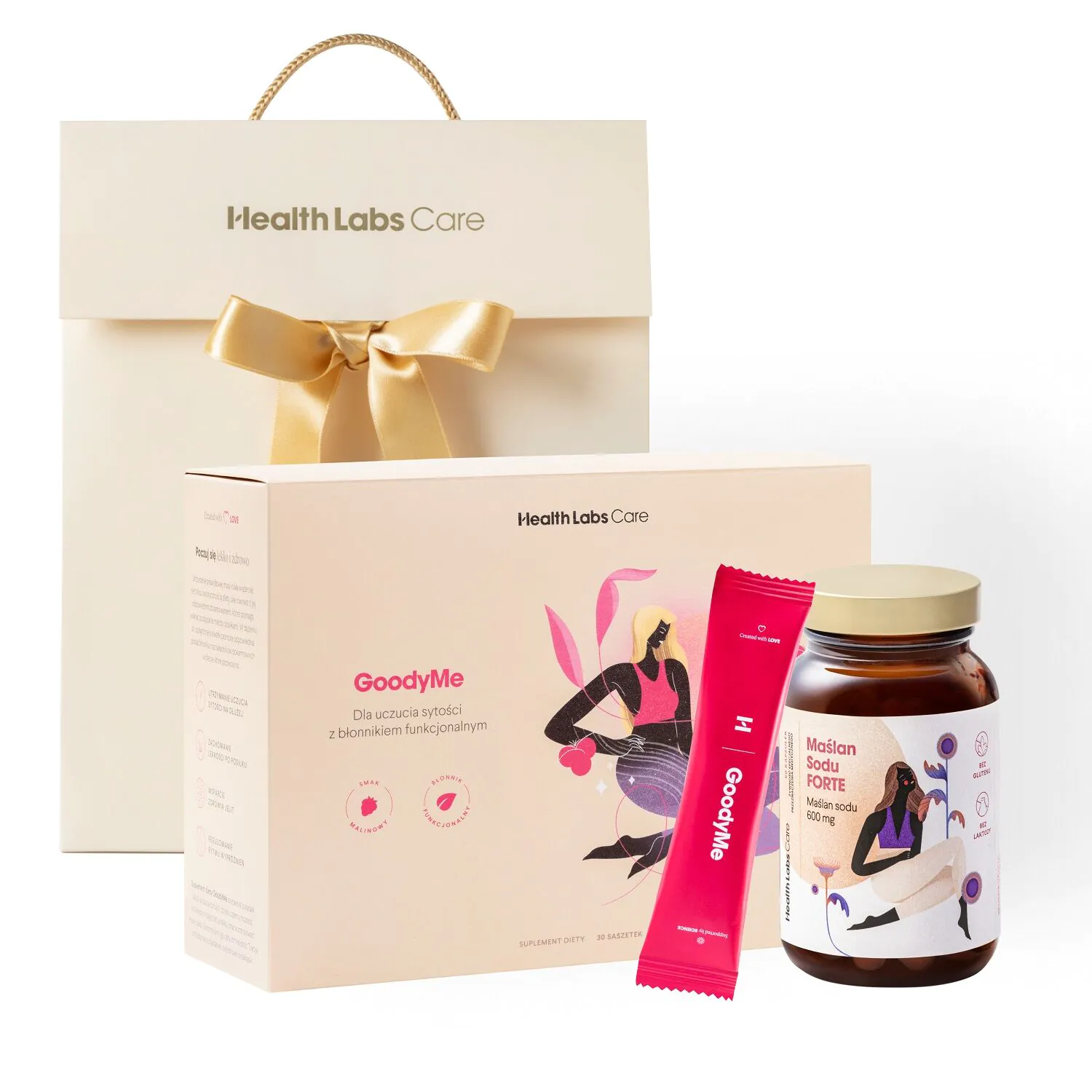 Health Labs Zestaw Maślan Sodu Forte 60 Kapsułek + Goody Me 30 Saszetek