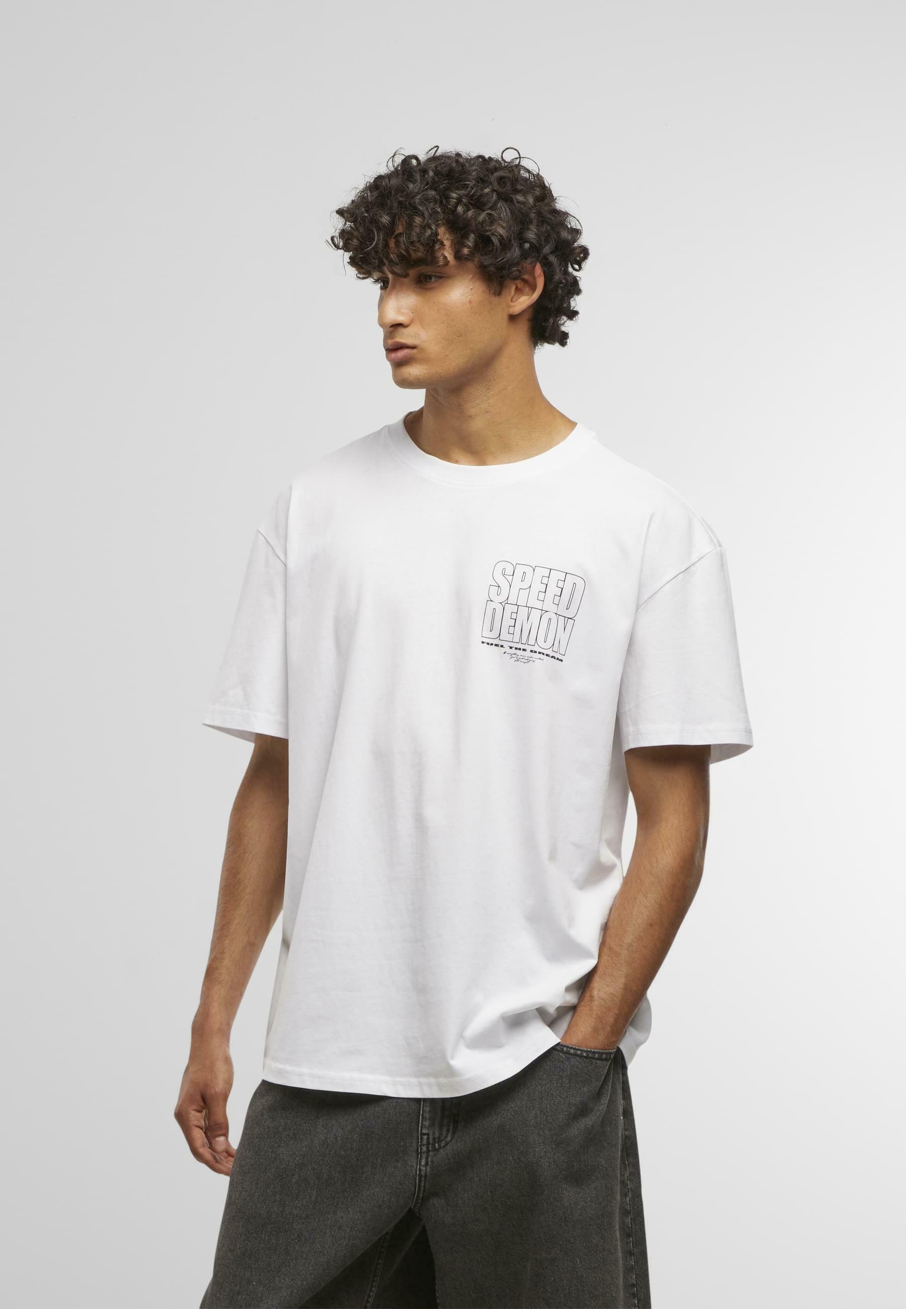Maglietta stampata Mister Tee SPEED DEMON TEE - bianca