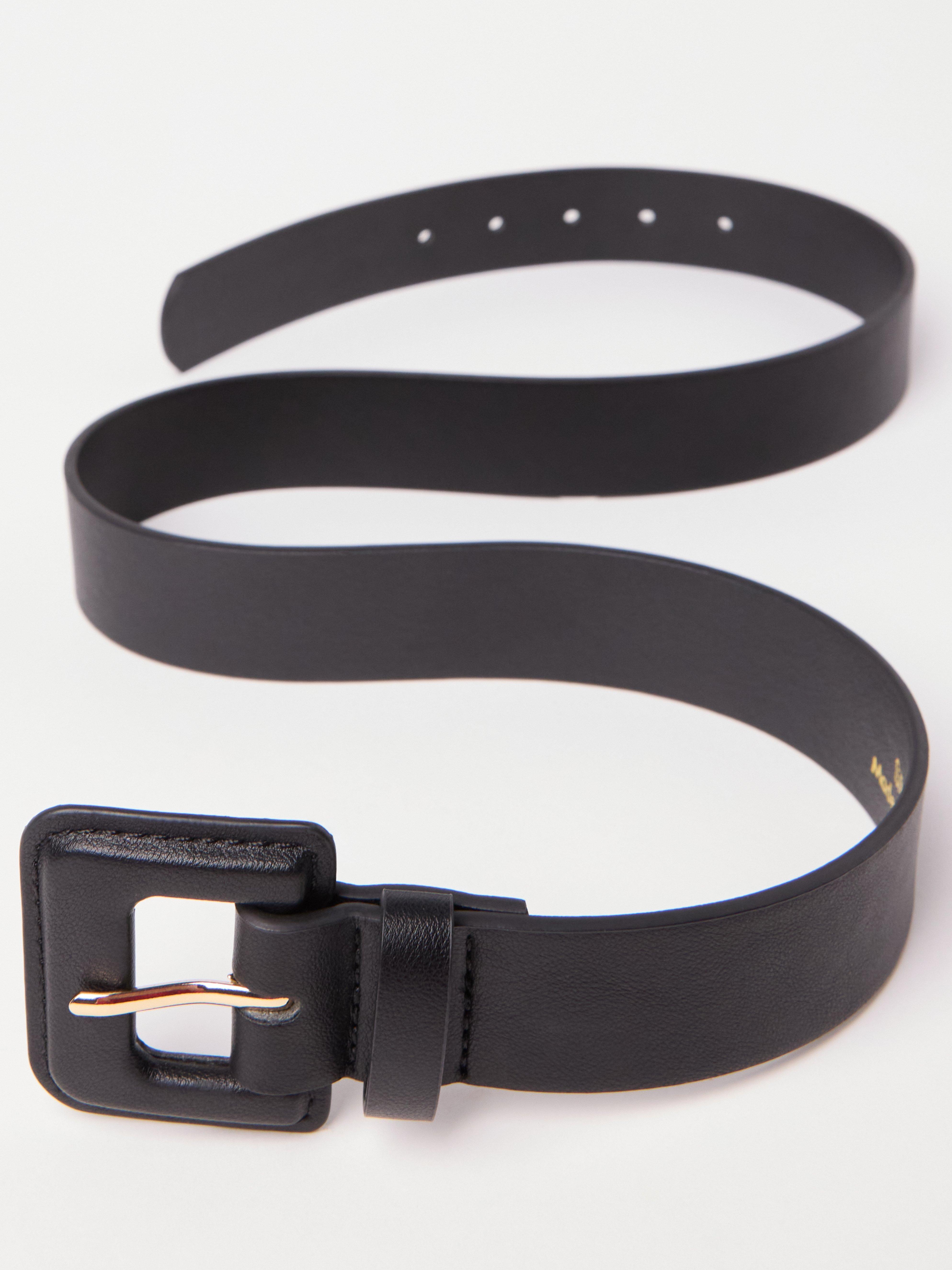 Ceinture en similicuir noir