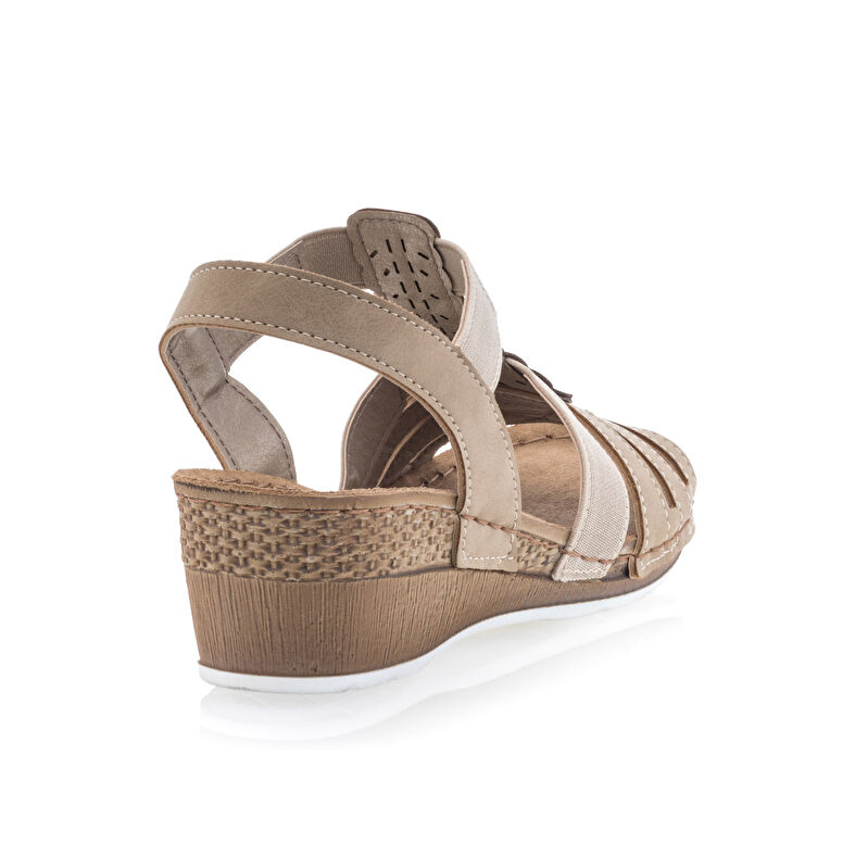 Beige damessandalen / open teenschoenen
