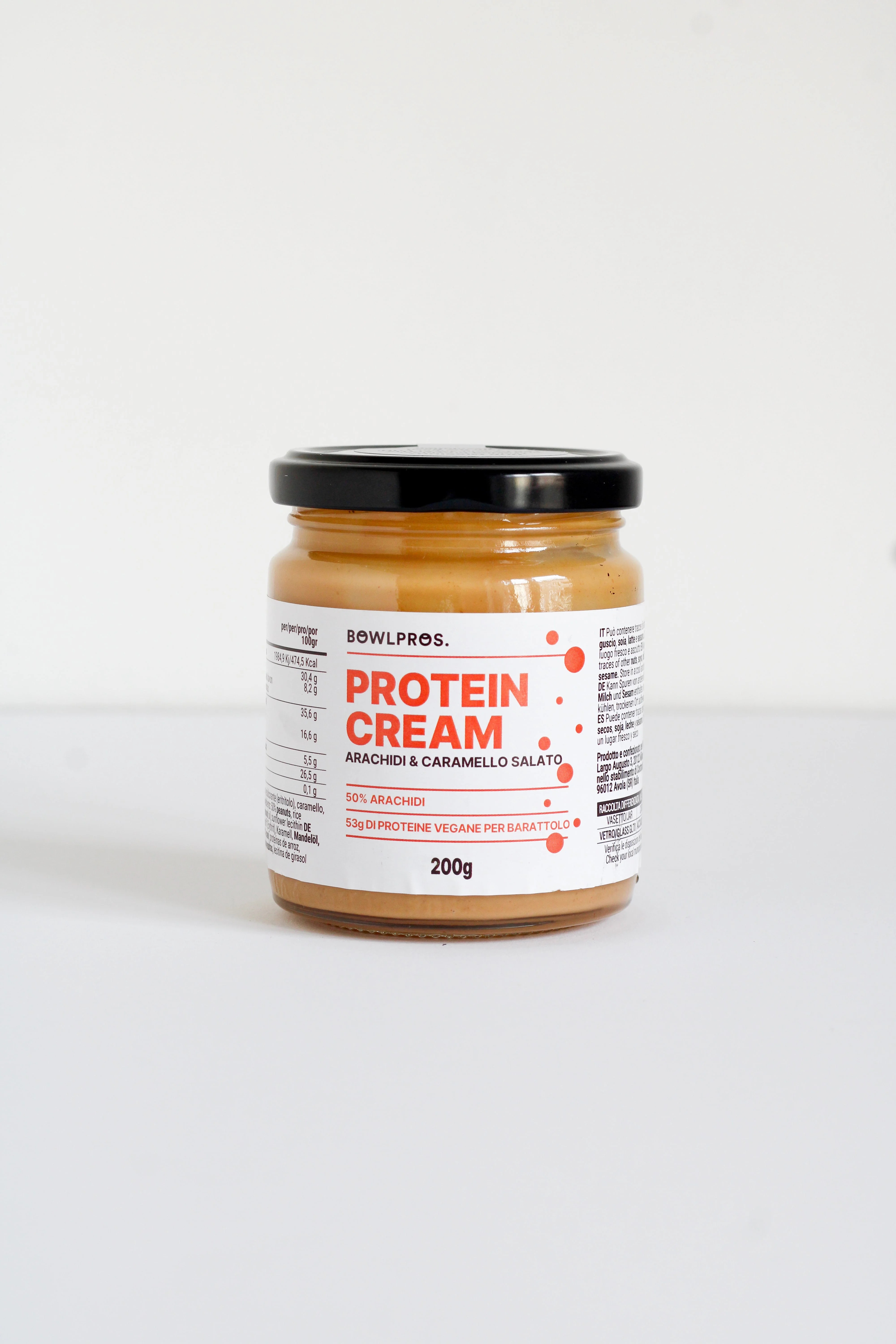 BOWLPROS Eiwitcrème Arach&Caram 200G Veganistische formule