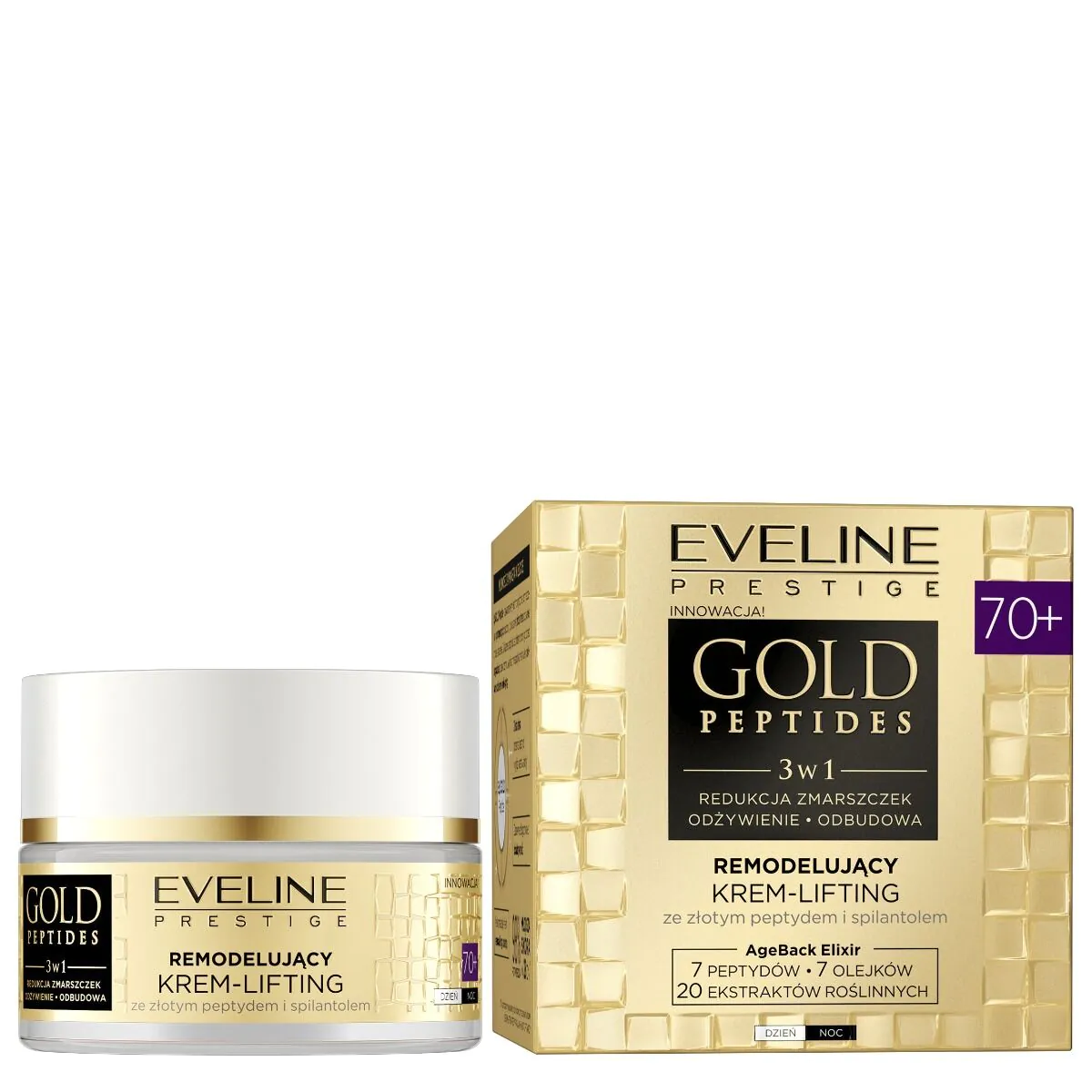 Eveline Gold Peptides Ujędrniający krem-lifting 70+ na dzień i na noc