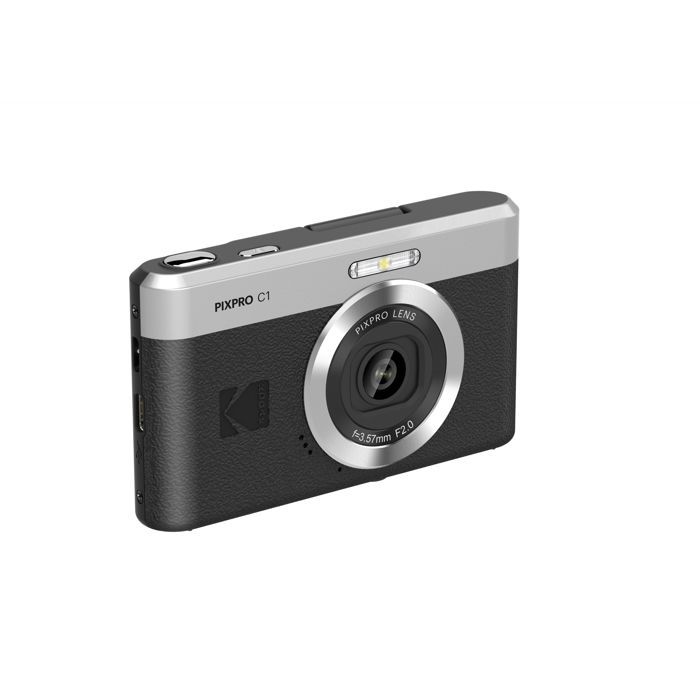 KODAK Pixpro C1 - 13 megapikselin kompakti digikamera, 4x digitaalinen zoom, kallistuva näyttö, Full HD -video, LED-salama - musta