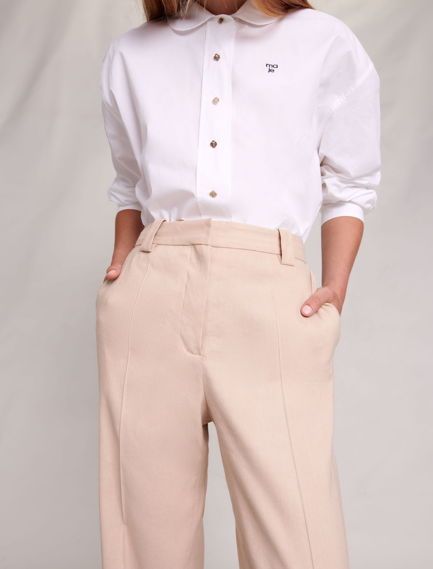 Rechte broek - Beige