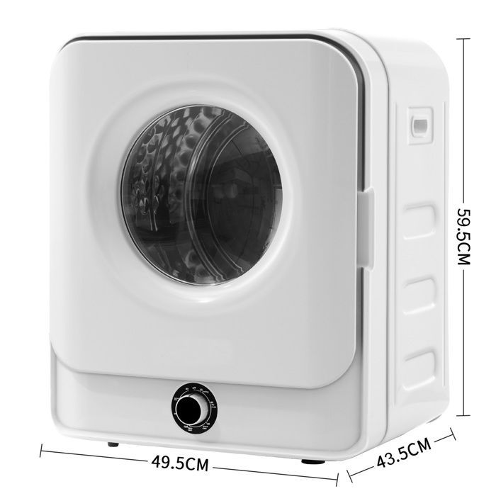 seche-linge Sèche-air 3kg (4.5kg max) Acier inox 830W 5 programmes Filtre multi Protection surchauffe Mur