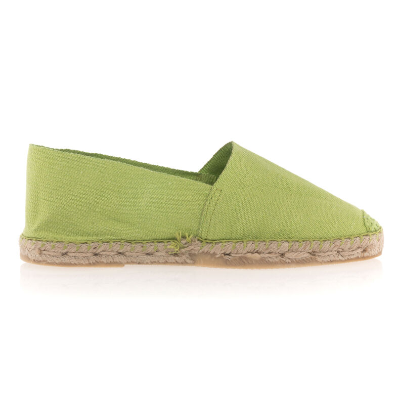 Dámske zelené espadrilky s lanovou podrážkou