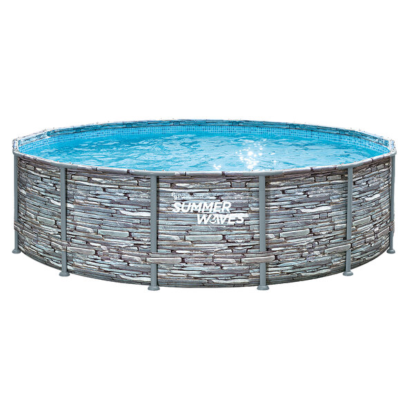 Elite Frame Pool, stein, Ø 427 cm