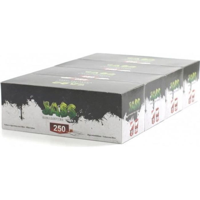 Pack of 4 boxes of 250 Jass cigarette tubes