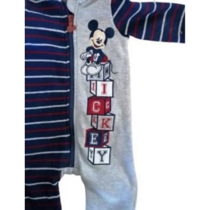 Pijama enterizo con capucha de Mickey Mouse de Disney para bebé niño