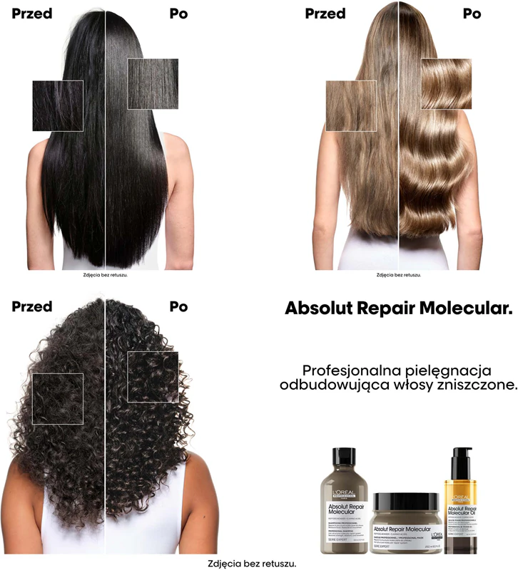 L'Oréal Professionnel Serie Expert Absolut Repair Molekulárny vyživujúci vlasový olej pre poškodené vlasy