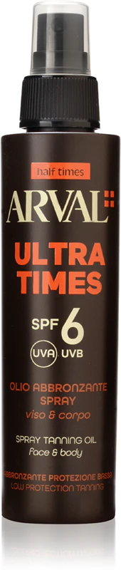Protetor solar facial e corporal Arval Half Times Ultra Times FPS 6