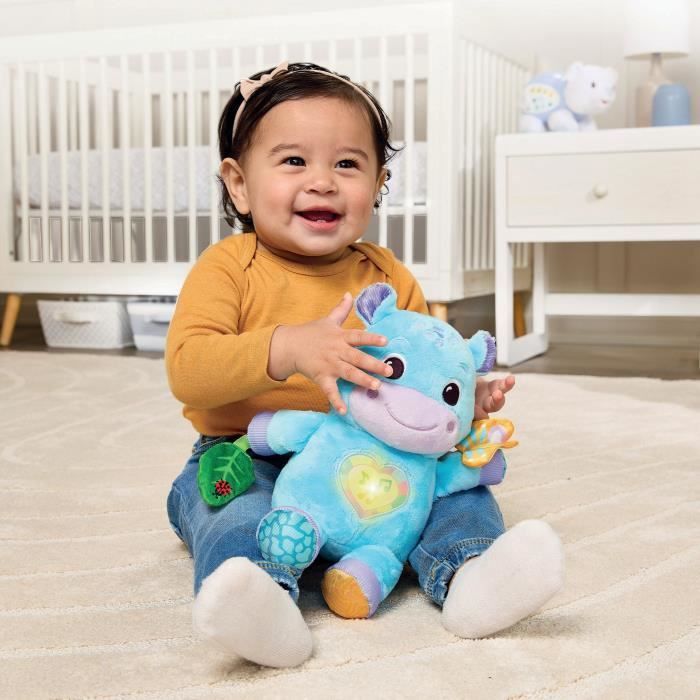 VTECH THEO, MI HIPOPÓTAMO DE PELUCHE (BOTELLAS DE PLÁSTICO RECICLADAS).
