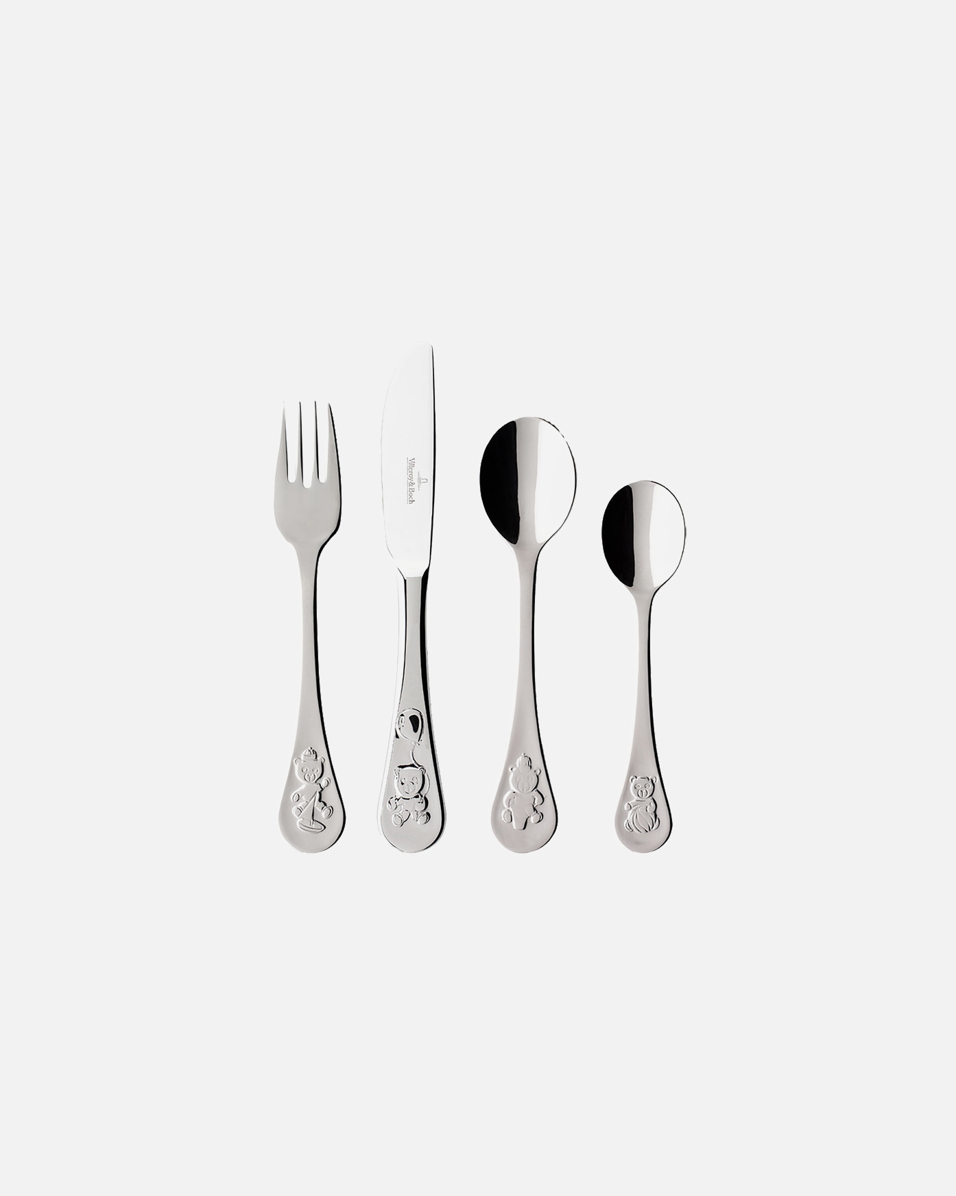 Villeroy & Boch bestikksett, barnebestikk, 4 deler, bamsemotiv – 1 del