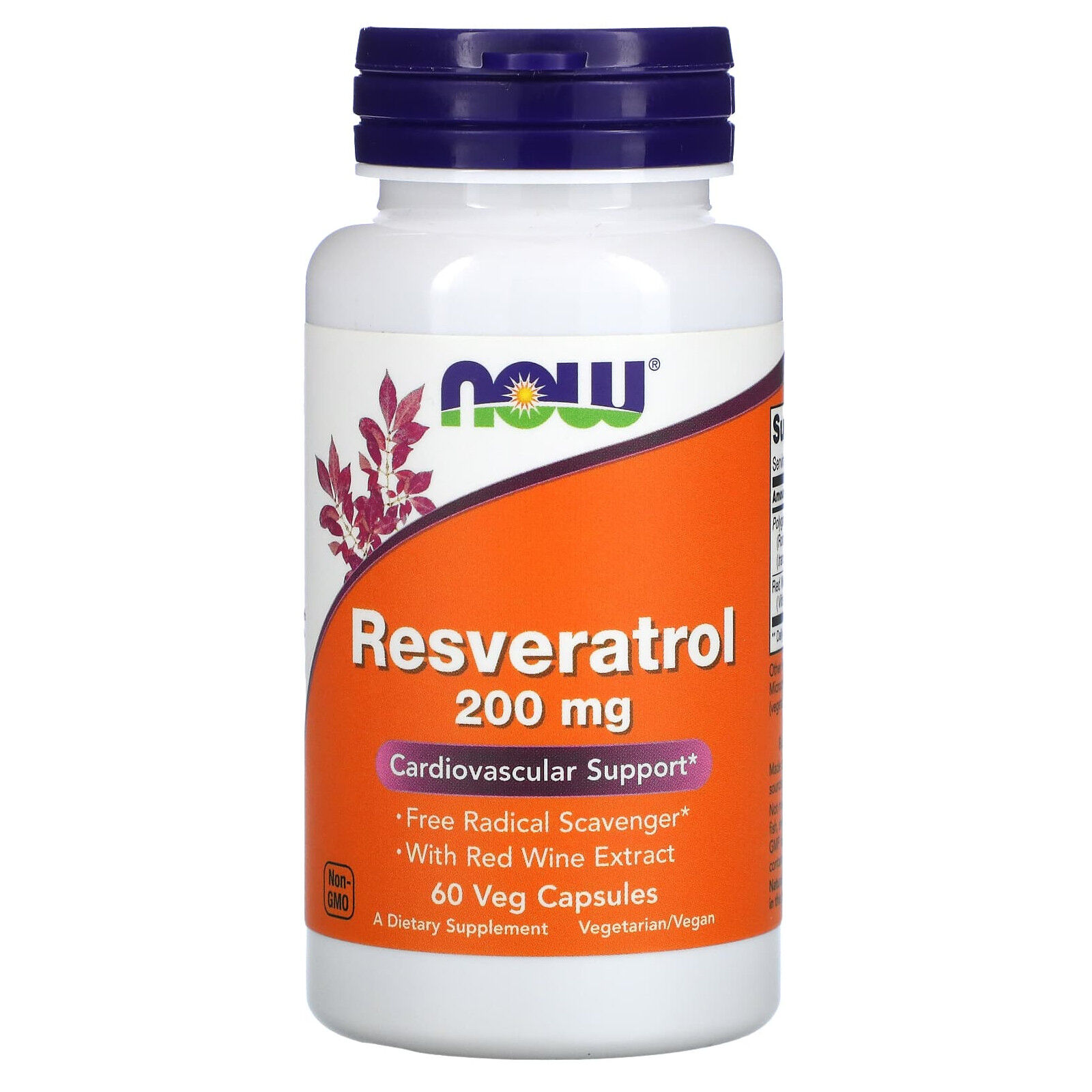 Now Foods Resveratrol med rødvinsekstrakt