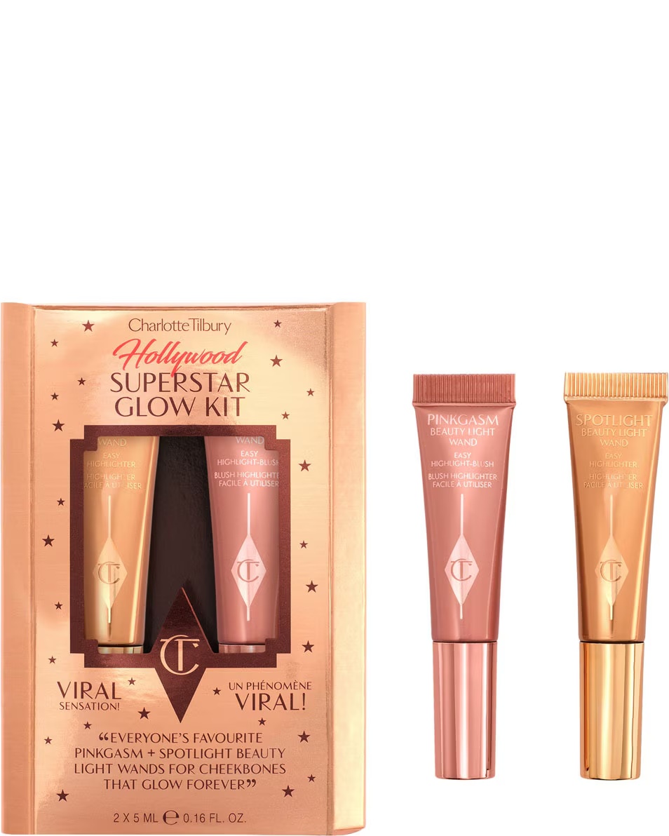 CHARLOTTE TILBURY Baghetă de iluminare pentru frumusețe HOLLYWOOD SUPERSTAR GLOW KIT