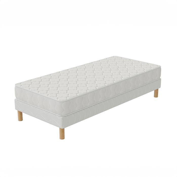 COMFORT+ Bettgestell + 90x200 cm Matratzenset, 17 cm hoch, Polyurethanschaum, ausgewogener Liegekomfort, 4 Füße inklusive.