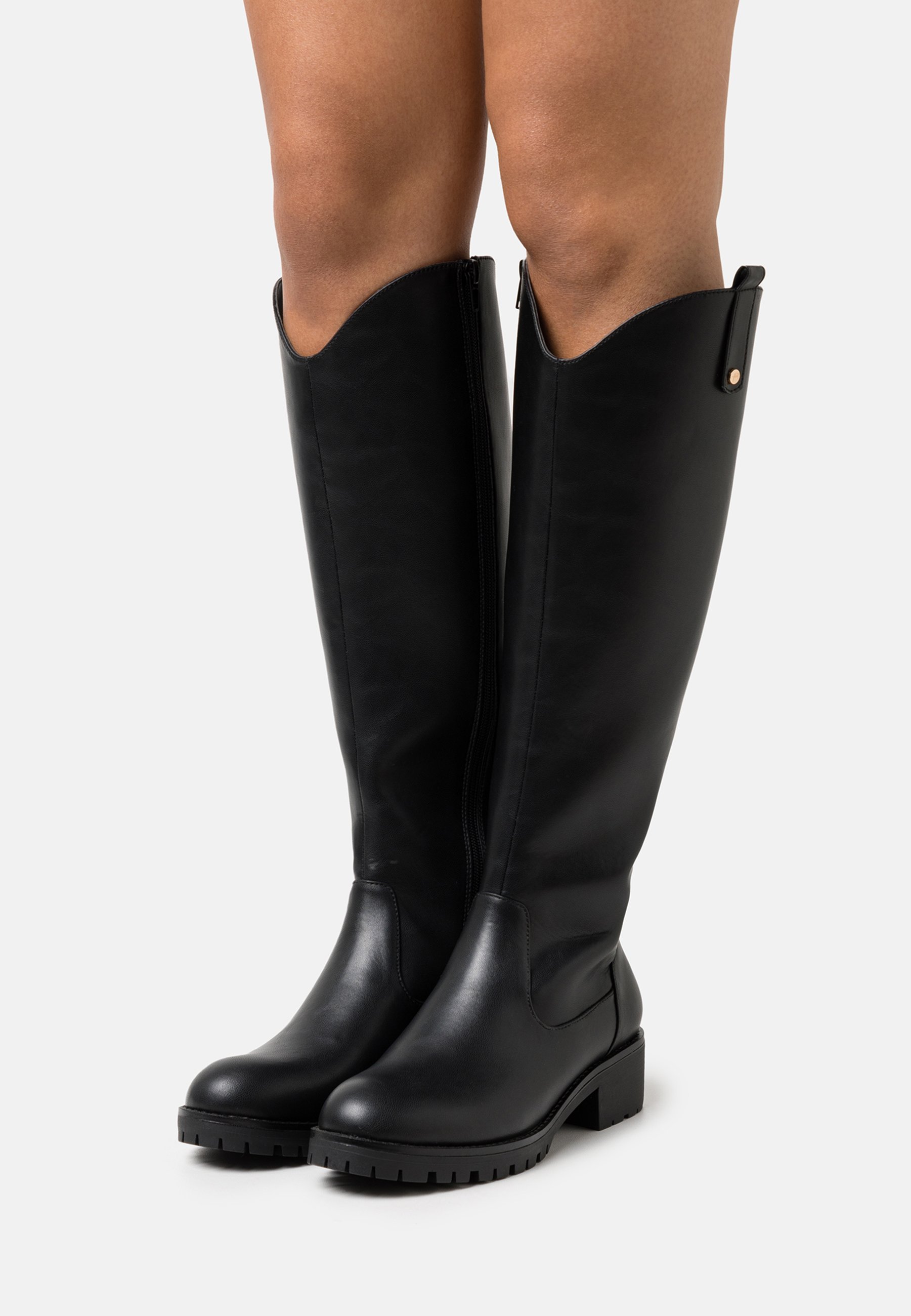 Bottes Anna Field à coupe large - noires