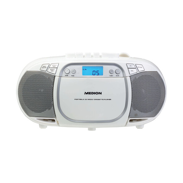 CD/MP3-cassettespeler E66476 (MD44176), wit
