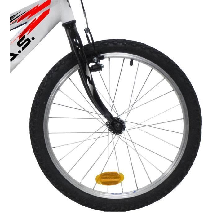 Vélo enfant - VTT 20'' mixte - Monovitesse  - Freins V-Brake avant et arrière - Jantes en aluminium - ICA BIKE