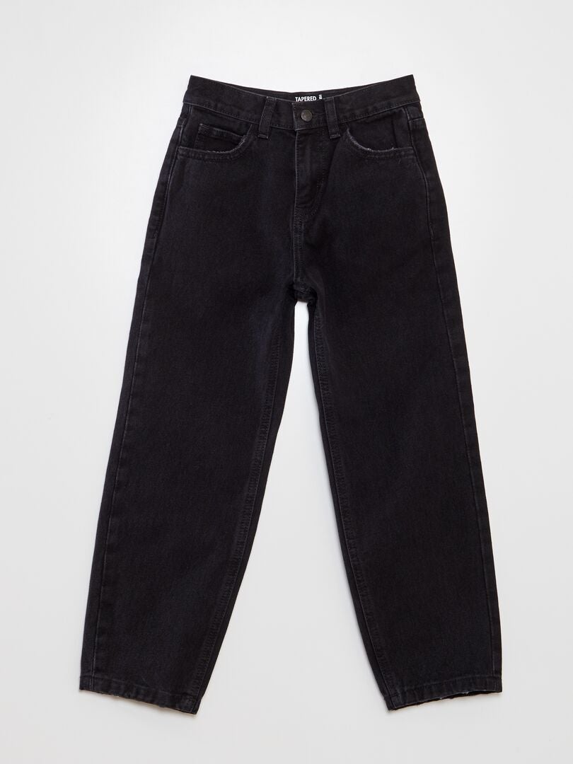 Calça jeans com perna afunilada - CINZA