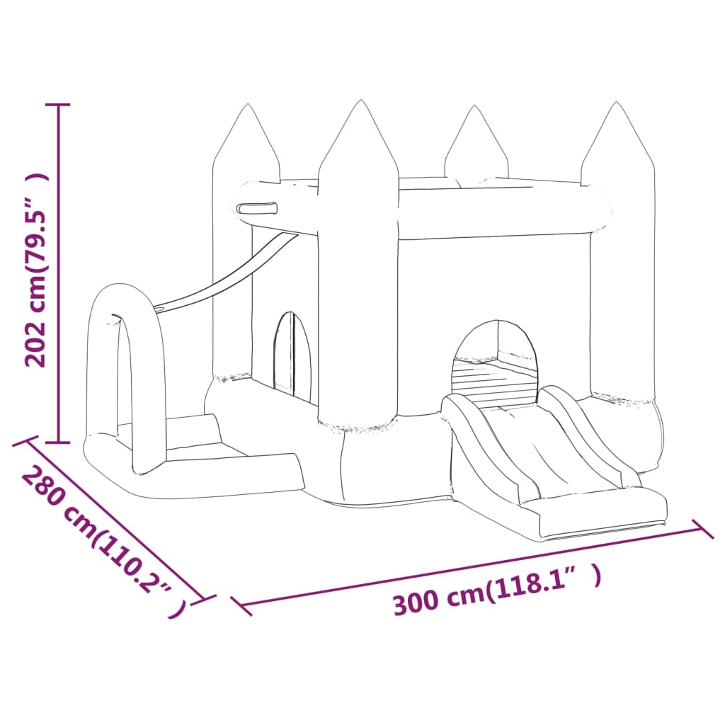 Castillo Gonflable Happy Hop 300 x 280 x 202 cm