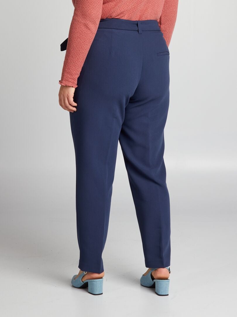 Pantalones ajustados Carrot - Azul