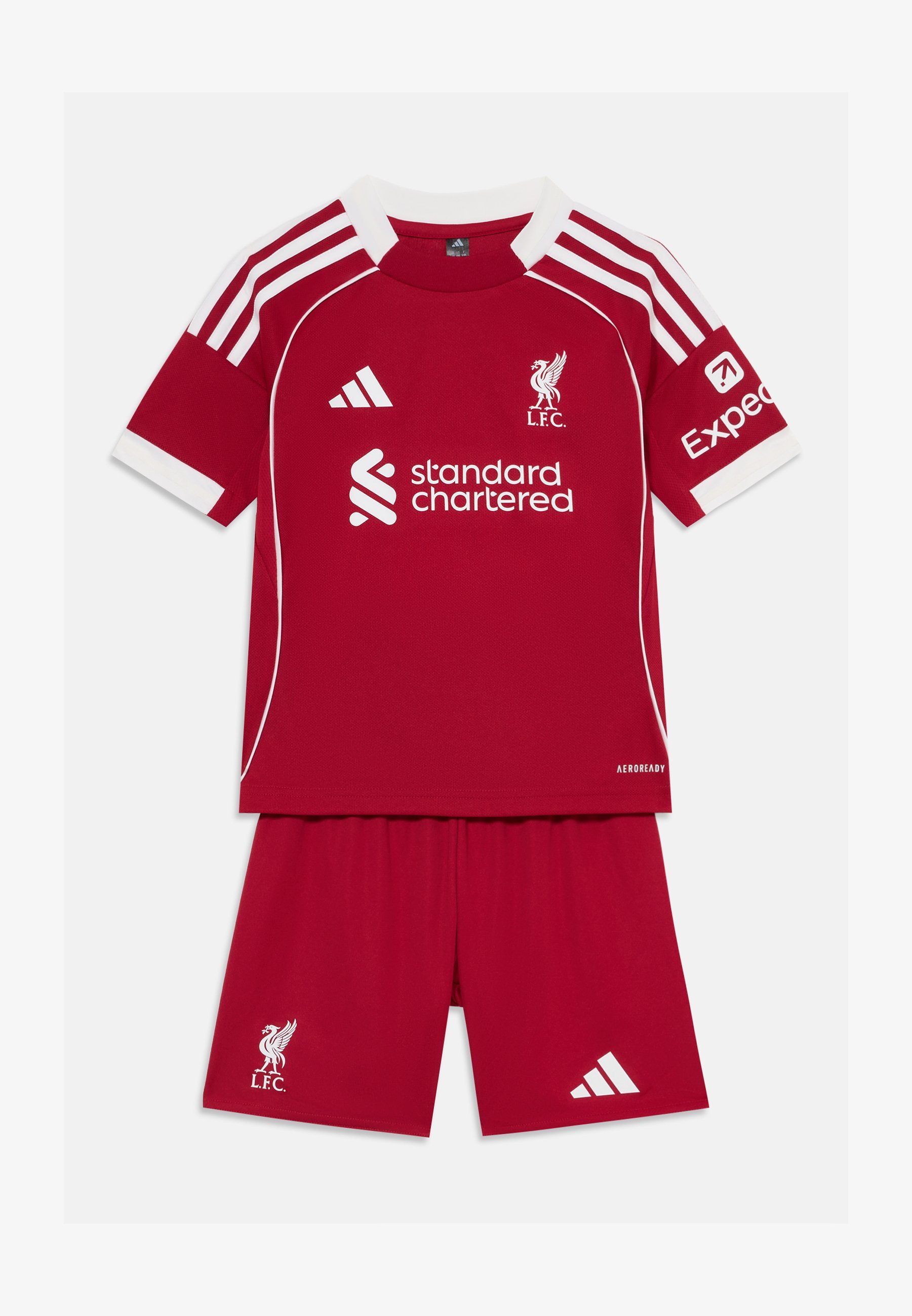 adidas Performance LIVERPOOL FC 25/26 HOME MINI TENUES KINDEREN - Sport T-shirt - aardbeirood