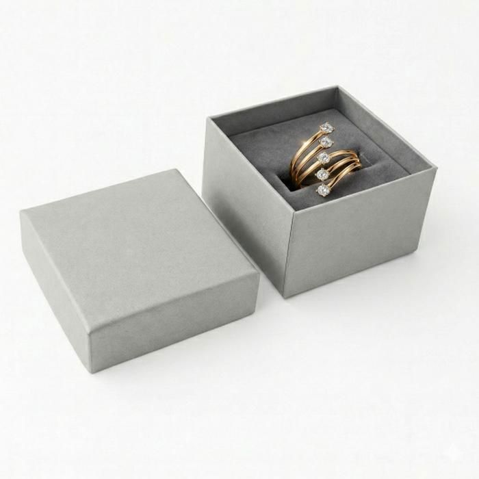 Bague - Multi-Rangs - Spirale d'Éclat - Plaqué Or Jaune 7501000 - Zircons - Femme - du 52 au 60