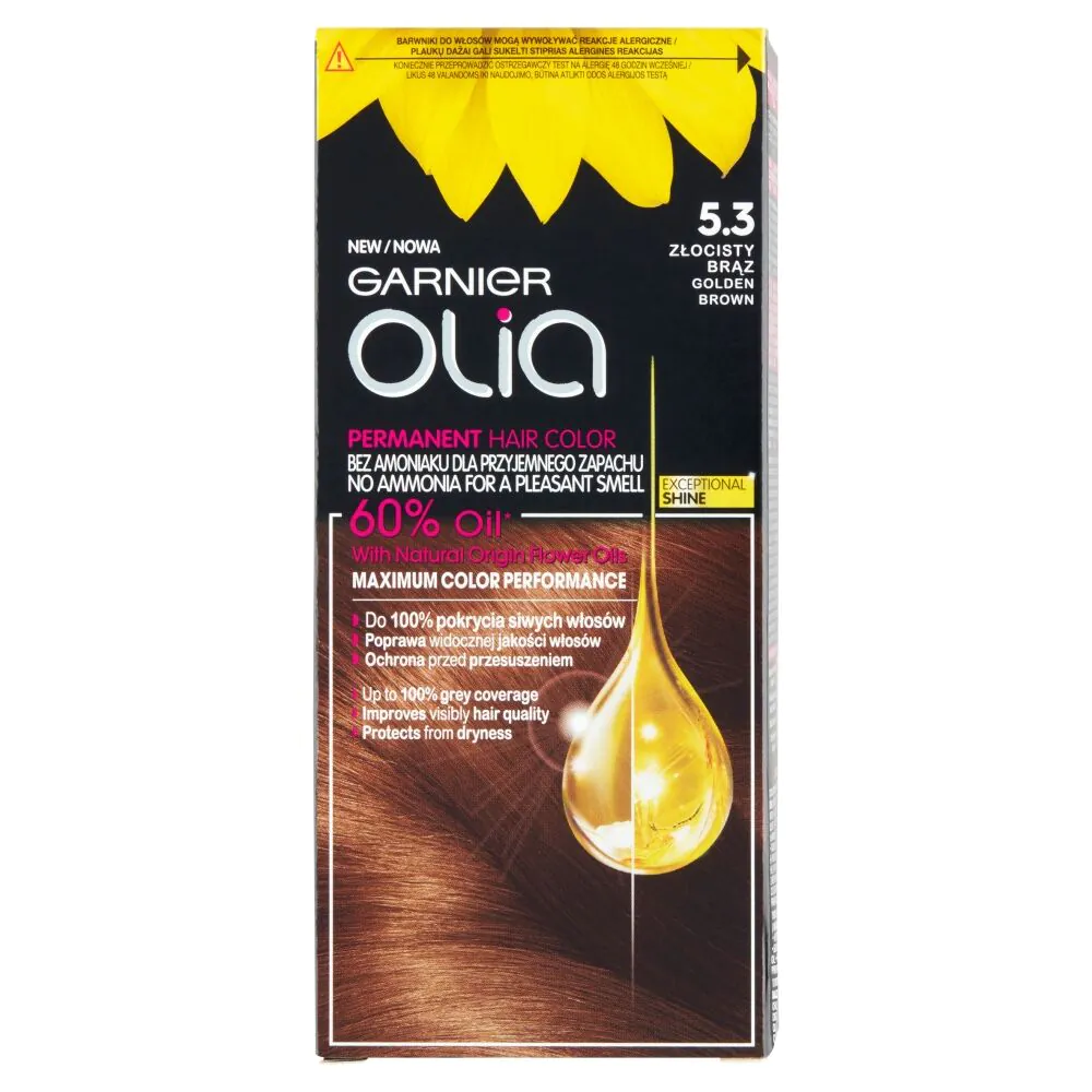 Garnier Olia East Mini Kit Złocisty Brąz 5.3 Farba do włosów,