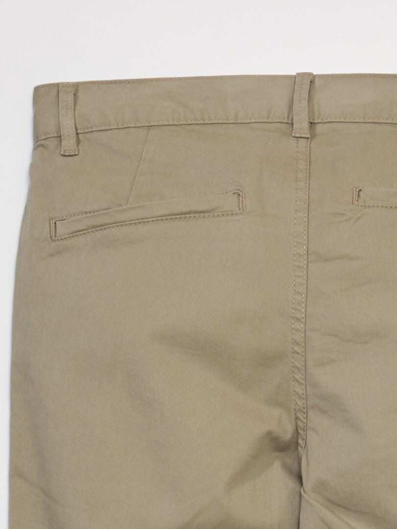 Pantalones chinos ajustados L34 - BEIGE